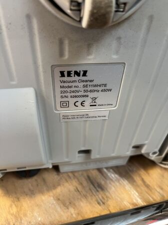 Dartskive MYHOOD, Støvsuger SENZ 450 W SE11WHITE