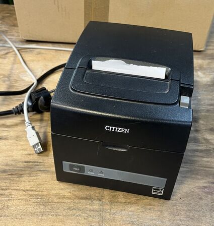 Betalingsterminal, Stregkodescanner, 2 Printere + Ruller, 5G Router