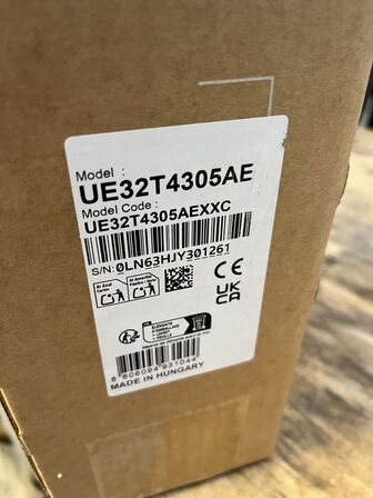 32" TV SAMSUNG HVID UE32T4305AEXXC