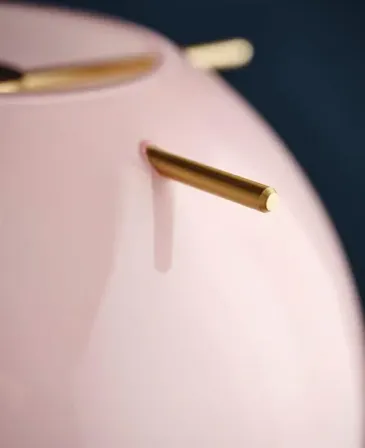 Frandsen koi pendant opal rosa glas pendel ø25 cm med messingstænger(ubrugt)