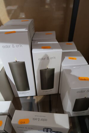 2 stk. LED-lys ESTER & ERIK Bloklys 77 Caviar