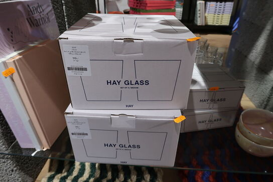 4 pakker glas HAY