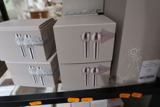 2 stk. lysestage STOFF Nagel Brushed Chrome