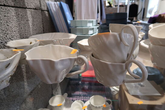 3 stk. kopper ATELIER MARÉE Springflodskop med Hvid