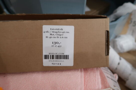 6 pakker stagelys ESTER & ERIK 42 cm Mat, Ginger