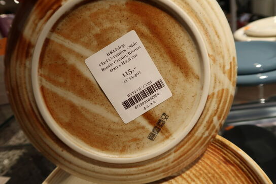 3 stk. tallerkner, skål HKLIVING samt lys