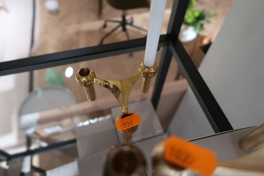 2 stk. lysestager STOFF