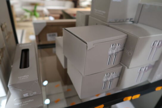 3 stk. lysestage STOFF Quist Brushed Chrome