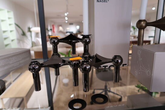 3 stk. lysestager STOFF