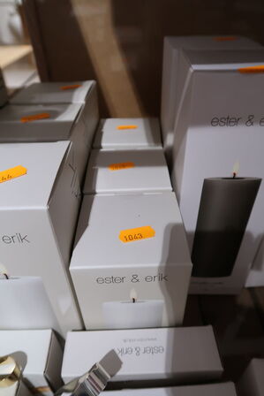 3 stk. LED-lys ESTER & ERIK Bloklys 10 Silky