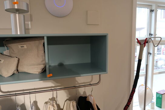 Hattehylde med opbevaring MONTANA uden indhold