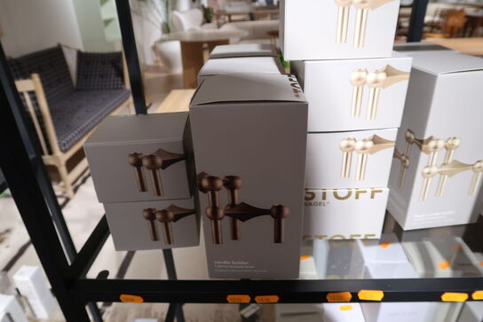 Lysestage STOFF Nagel Bronzeret Messing