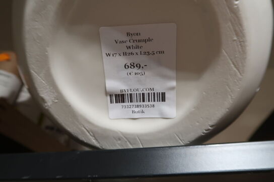 Vase BYON Crumple White