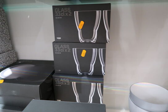 3 pakker glas VIPP 240 Clear