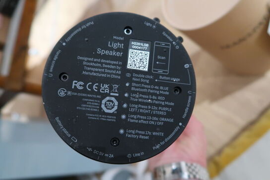 Højtaler TRANSPARENT Light Speaker