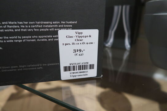 3 pakker glas VIPP 240 Clear