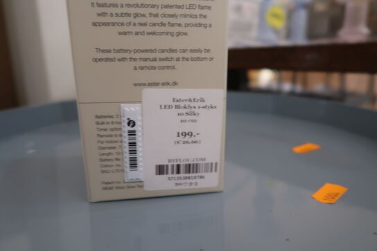 3 stk. LED-lys ESTER & ERIK Bloklys 10 Silky