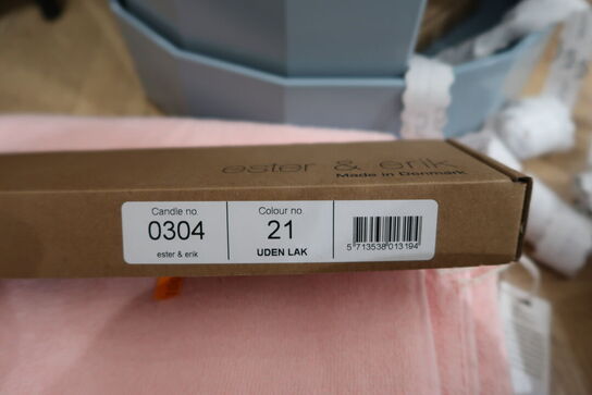 5 pakker stagelys ESTER & ERIK 32 cm, White Ash