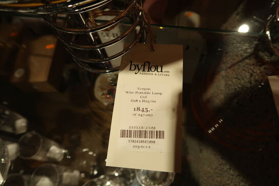 Bordlampe VERPAN Wire Portable Gul