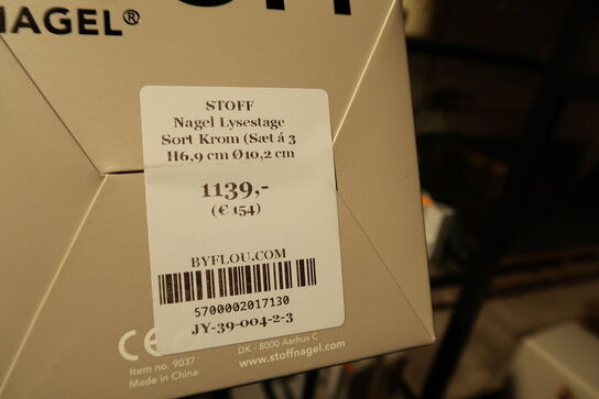 Lysestage STOFF Nagel Brushed Brass