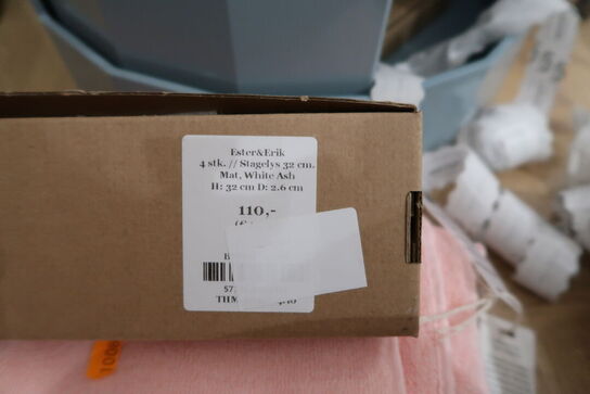 4 pakker stagelys ESTER & ERIK 32 cm, White Ash