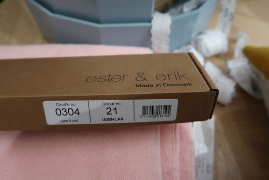 5 pakker stagelys ESTER & ERIK 32 cm, White Ash