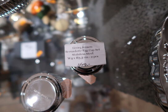2 stk. æggebæger GEORG JENSEN Bernadotte