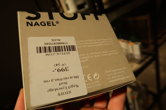 Lysestage STOFF Nagel Brushed Brass