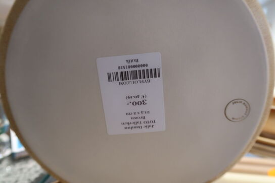 4 stk. tallerkner JULIE DAMHUS Toto Tallerken Brown