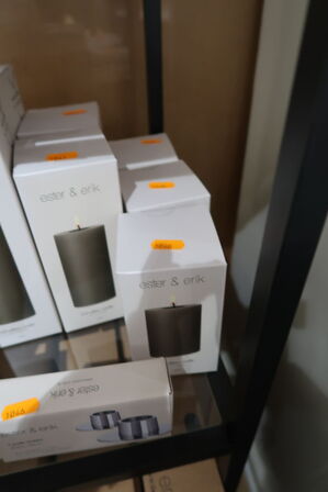 3 stk. LED-lys ESTER & ERIK Bloklys 77 Caviar