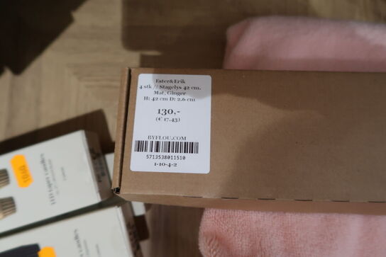 6 pakker stagelys ESTER & ERIK 42 cm Mat, Ginger