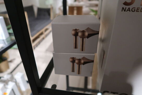 2 stk. lysestager STOFF Nagel Bronzeret Messing