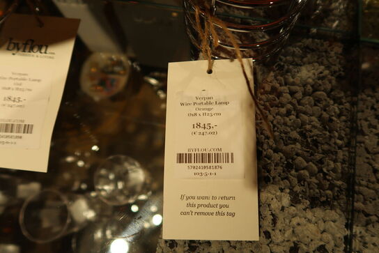 Bordlampe VERPAN Wire Portable Orange