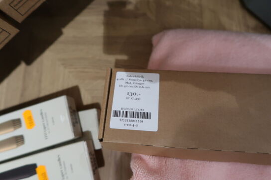 5 pakker stagelys ESTER & ERIK 42 cm Mat, Ginger