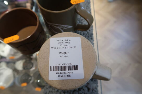 3 stk. krus FERM LIVING Vuelo Mug Cream