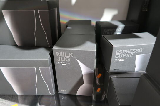 3 stk. mælkekander VIPP 205 Grå