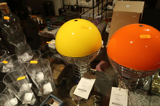 Bordlampe VERPAN Wire Portable Gul