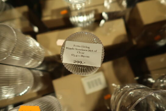 4 stk. glas FERM LIVING Ripple Verrines