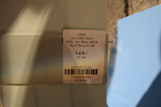 3 stk. isterningebakker HAY Ice Cube Tray XXL