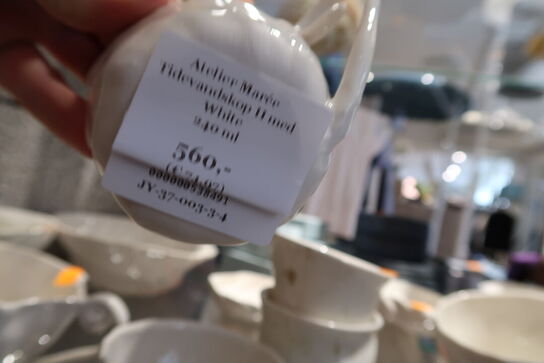 3 stk. kopper ATELIER MARÉE Springflodskop med Hvid