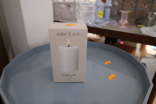 3 stk. LED-lys ESTER & ERIK Bloklys 10 Silky