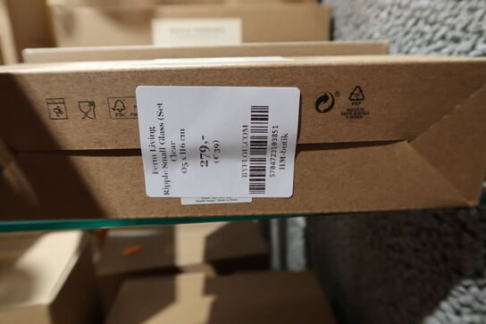 3 pakker glas FERM LIVING Ripple Small