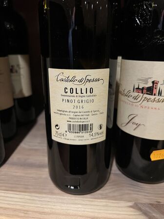 8 fl. CASTELLO DI SPESSA PINOT GRIGIO 2016