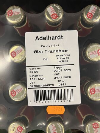 3 ks. ADELHARDT øko produkter samt EGEKILDE vand
