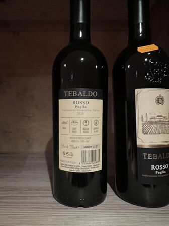 2 fl. TEBALDO - ROSSO PUGLIA 2020