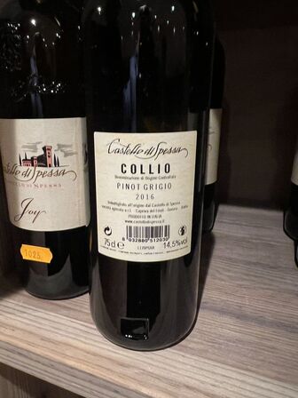 6 fl. CASTELLO DI SPESSA PINOT GRIGIO 2016