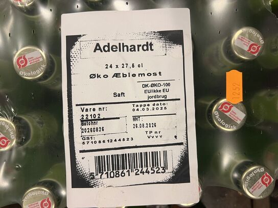 3 ks. ADELHARDT øko produkter samt EGEKILDE vand