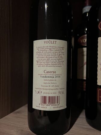 8 fl. VOÜLET CASORZA - FRACCHIA 2014 