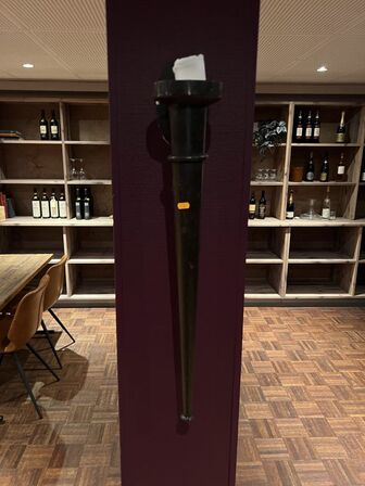 2 stk. fakler til stearinlys (H: 80 cm)