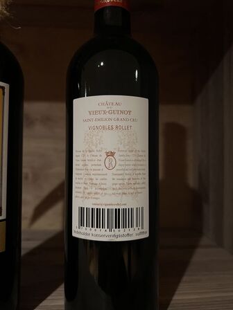 2 fl. CHATEAU DU VIEUX-GUINOT - SAINT-EMILION GRAND-CRU 2015